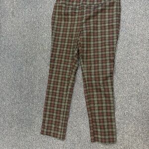 Jules & Leopold Gray and Red Plaid Pants medium